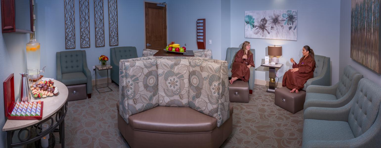 The Spa at Shingle Creek's recently expanded women's relaxation lounge.