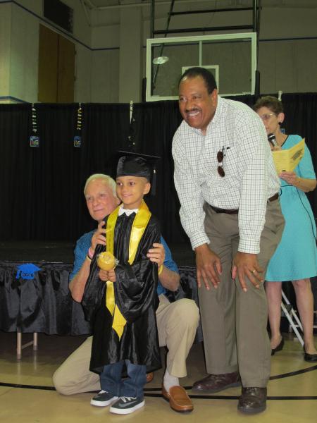 Tangelo Park 2-yr-old Graduation Pics: Mr. Harris Rosen with Student