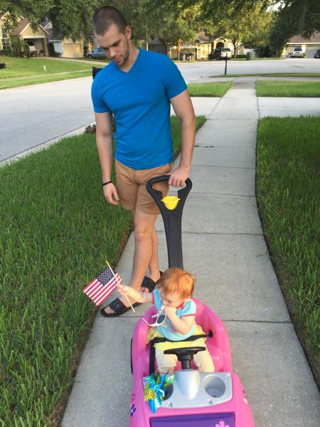 Adam Michael Rosen with Goddaughter Claire