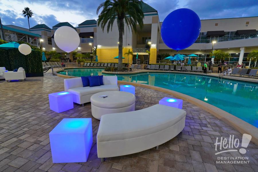 Outdoor Event Poolside at Rosen Plaza