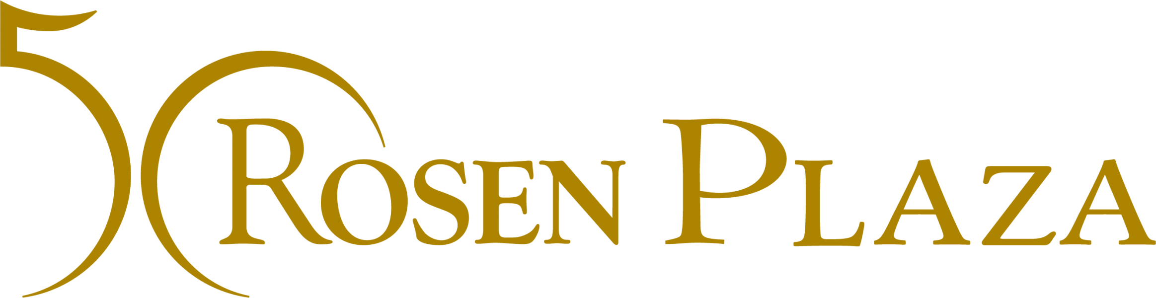 Rosen Plaza - 50th Anniversary Logo - Corp Gold - No Orlando